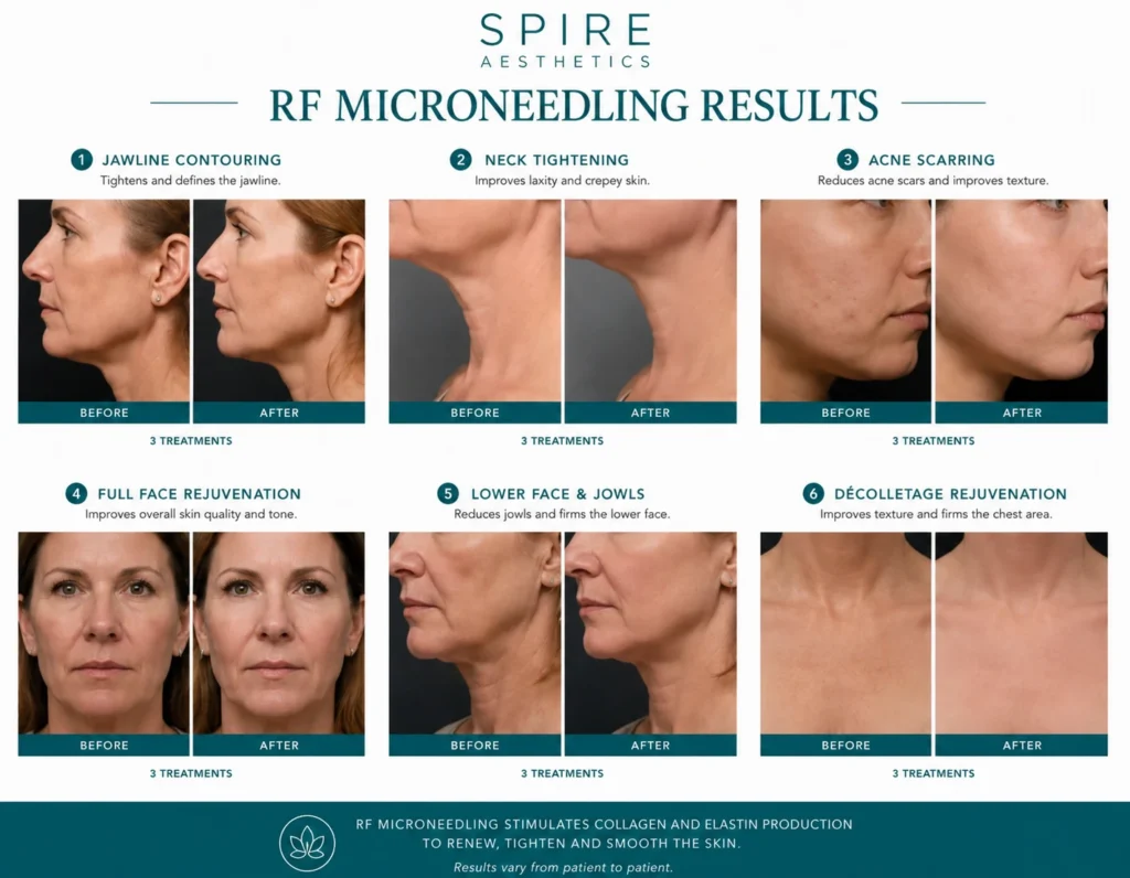 RF Microneedling Skin tightening Paisley results