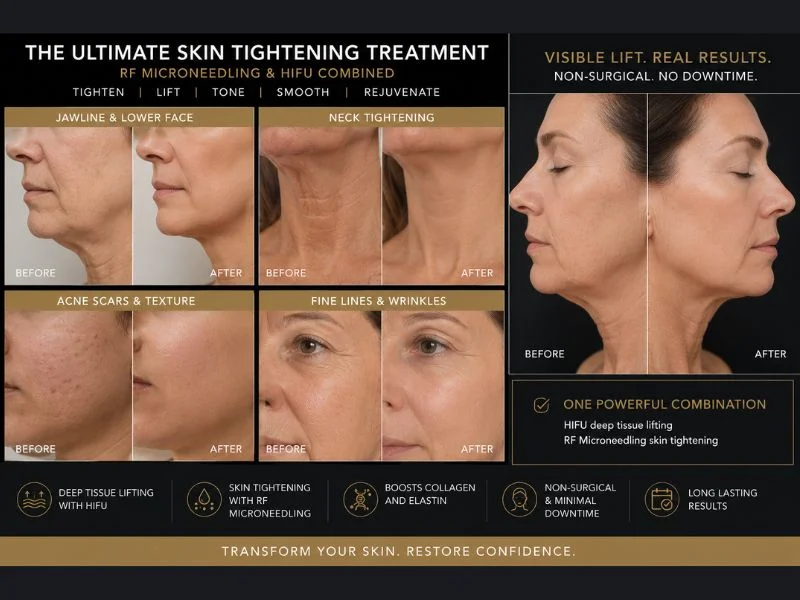 Results of combined treatment for the ultimate skin tightening treatment Paisley